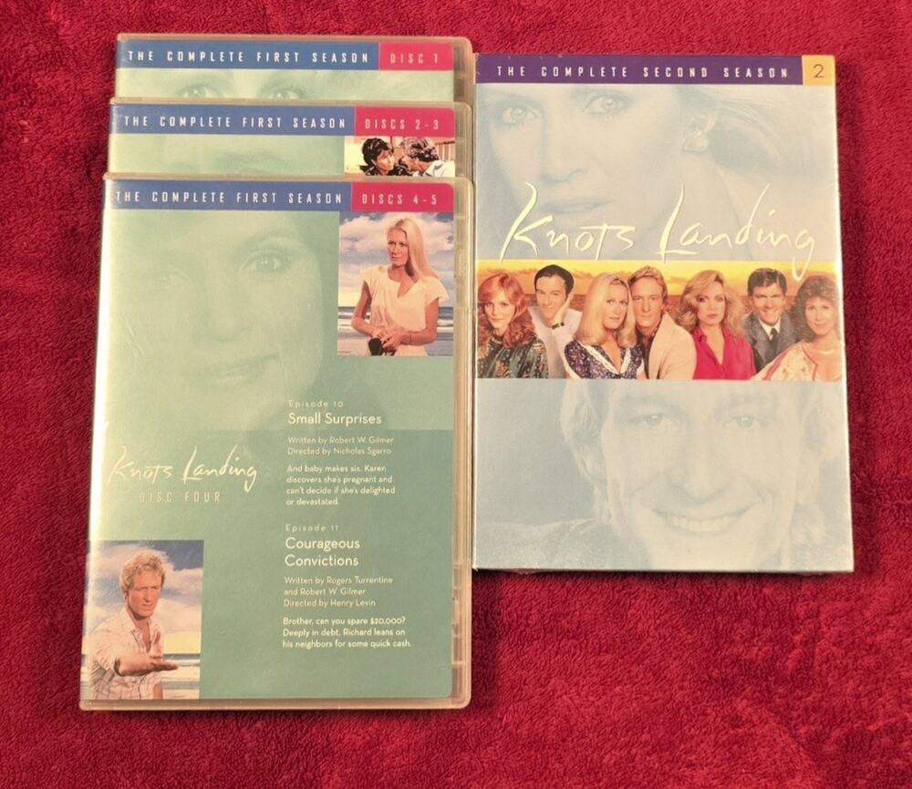 Knots Landing DVD lot Complete First Season Opened Complete 2nd Season Unopened